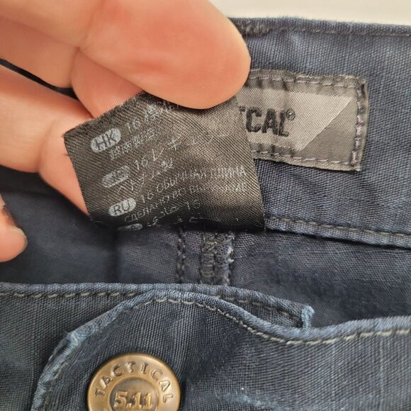 5 11 tactical Womens 16 Taclite pro ripstop navy blue 7 pocket cargo pants - Picture 4 of 8